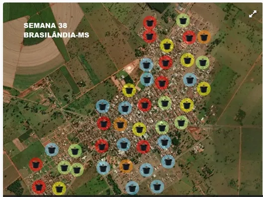 Monitoramento por ovitrampas identifica áreas de maior infestação do Aedes aegypti em Brasilândia.